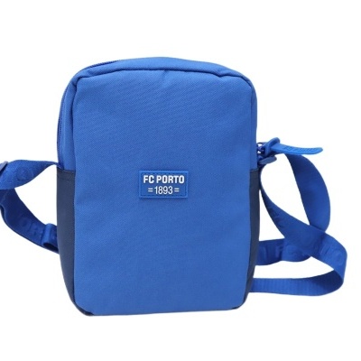 Mala pequena de ombro azul FC Porto com etiqueta e cinta ajustável