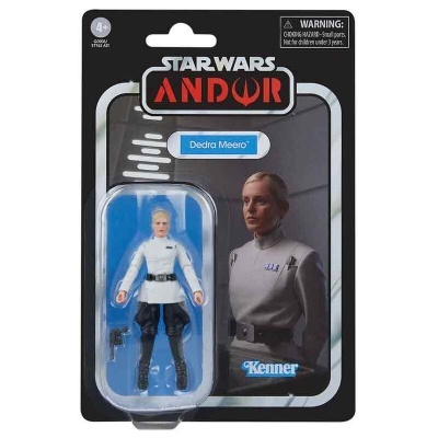 Figura de ação Star Wars Andor Dedra Meero na embalagem