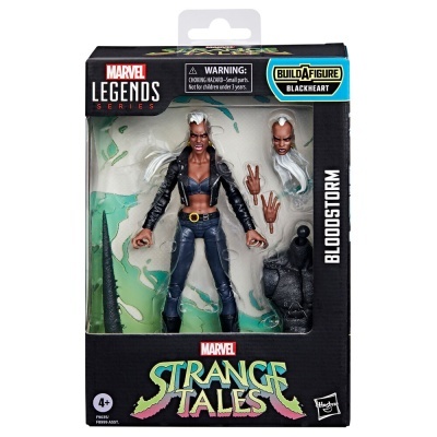 Figura de ação Bloodstorm Marvel Legends em caixa preta com acessórios