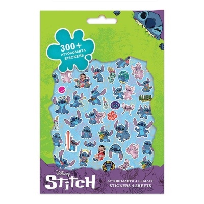 Pacote de autocolantes Disney Stitch com várias imagens da personagem Stitch