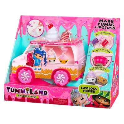 Brinquedo Yummiland Lipgloss Truck em embalagem colorida