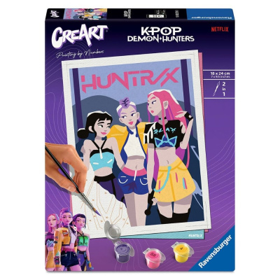 Kit de pintura por números Creart K-POP Demon Hunters com tinta e pincel