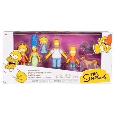Conjunto de figuras de ação Os Simpsons com embalagem