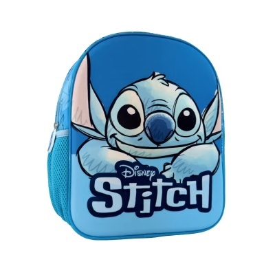 Mochila azul com estampa do Stitch da Disney