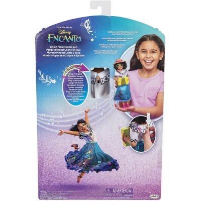 Embalagem de brinquedo Disney Encanto com boneca Mirabel e criança a brincar