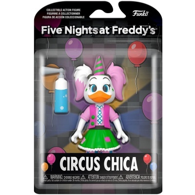 Figura colecionável Funko Circus Chica Five Nights at Freddy's em embalagem blister