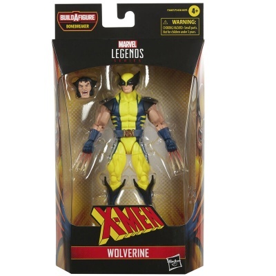 Figura de ação Wolverine dos X-Men em embalagem Marvel Legends