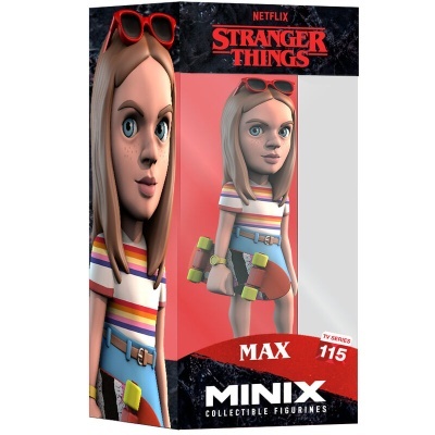 Caixa da figura colecionável Max da série Stranger Things da Netflix