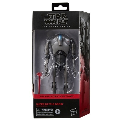 Figura de ação Super Battle Droid Star Wars na embalagem