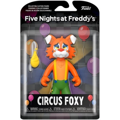 Figura Funko Circus Foxy Five Nights at Freddy's em embalagem blister