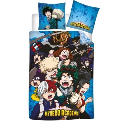 Conjunto de cama MY HERO ACADEMIA com personagens do anime