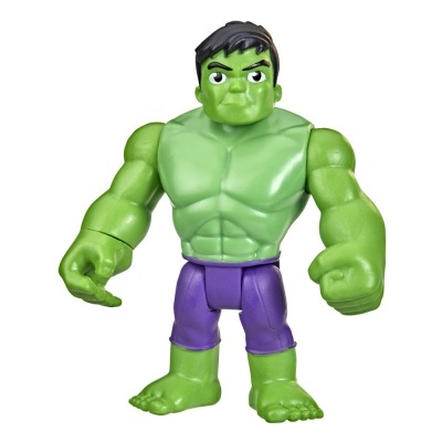 Figura de ação do Hulk verde com calções roxos