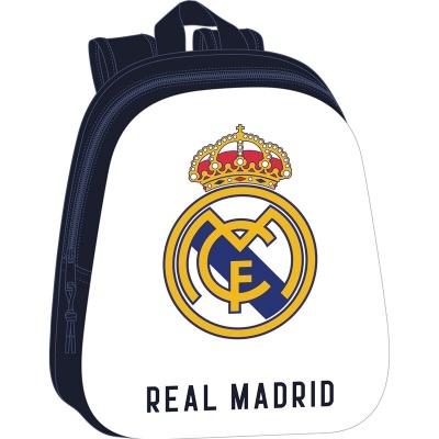 Mochila com logotipo e texto do Real Madrid