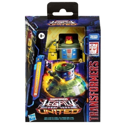 Brinquedo Transformers Legacy United Deluxe Class Autobot Cosmos na embalagem