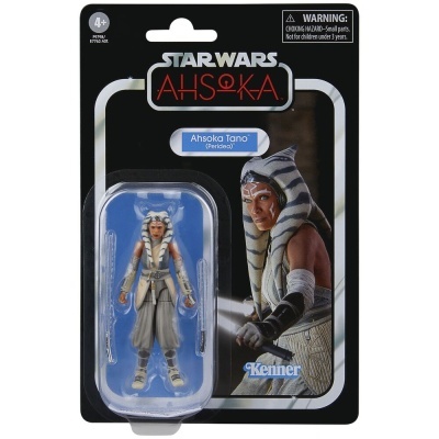 Figura ação Star Wars Ahsoka Tano em embalagem blister preta Kenner