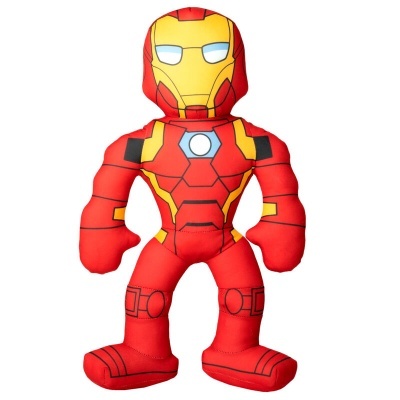 Boneco pelúcia Homem de Ferro vermelho e amarelo