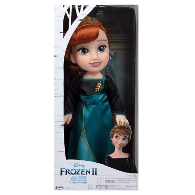 Boneca Anna Disney Frozen II em embalagem com texto