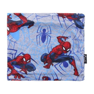 Cachecol quadrado infantil Homem-Aranha azul e vermelho