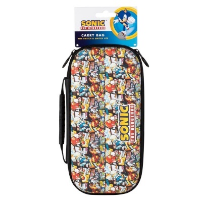 Bolsa transportadora Sonic the Hedgehog colorida para Nintendo Switch