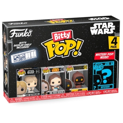 Caixa Funko Bitty Pop! Star Wars com 4 figuras colecionáveis e personagem surpresa