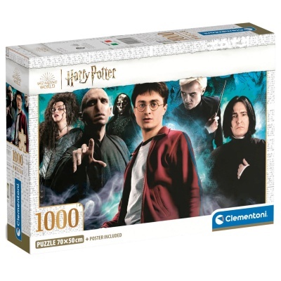 Caixa de puzzle Harry Potter 1000 peças Clementoni 70x50 cm