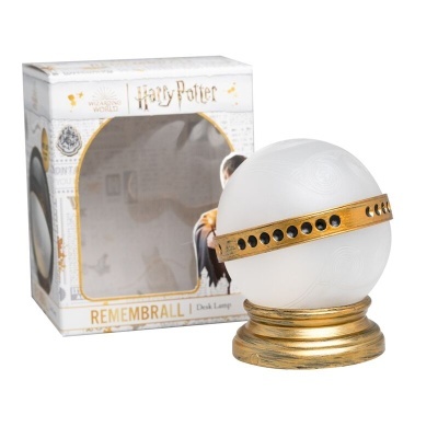 Lâmpada de secretária Harry Potter Remembrall com base dourada e caixa