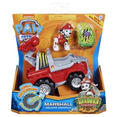 Brinquedo veículo PAW PATROL Marshall Deluxe com figura dálmata e ovo Dino Rescue