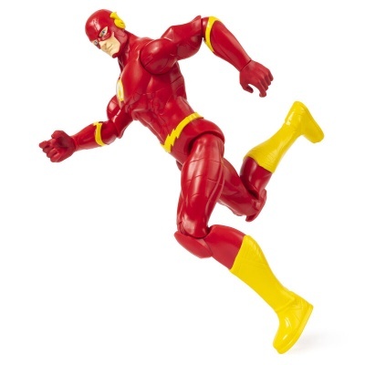 Figurinha articulada do herói The Flash em pose de corrida