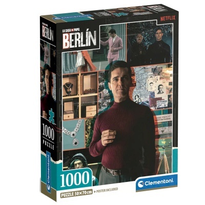 Caixa de puzzle de 1000 peças La Casa de Papel Berlín Clemantoni