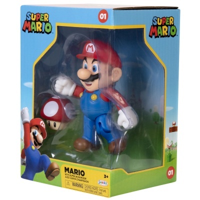Figura de ação Super Mario em embalagem plástico colorida