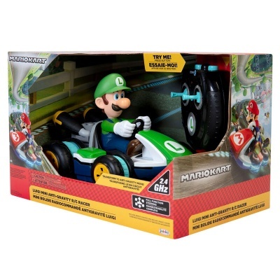 Brinquedo de kart controlado por rádio Luigi em embalagem Mario Kart