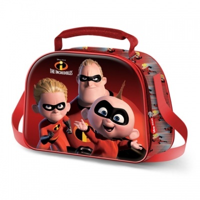 Mala vermelha para crianças com personagens de The Incredibles