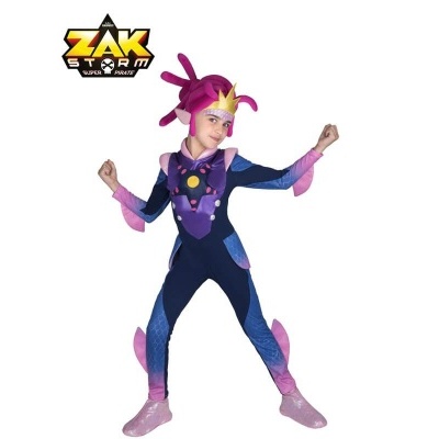 Fato infantil colorido de personagem Zak Storm Super Pirata