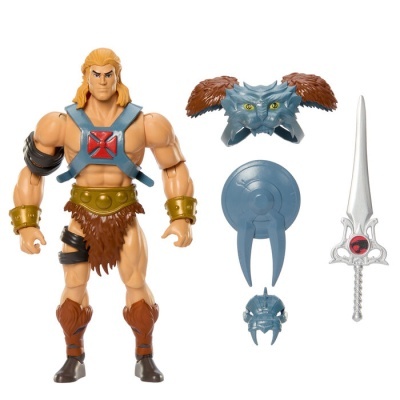 Boneco de ação com acessórios e espada
