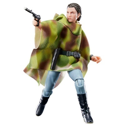 Figura de ação com poncho camuflado e pistola