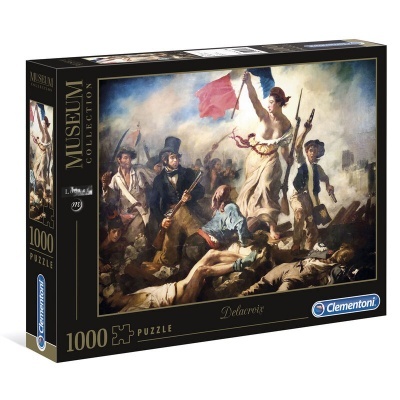 Caixa de puzzle de 1000 peças da coleção Museum com imagem da pintura de Delacroix