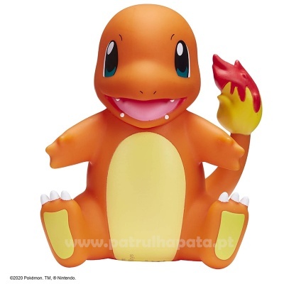 Figura de ação dourange Charmander com chama na cauda