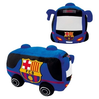 Brinquedo pelúcia autocarro azul FC Barcelona