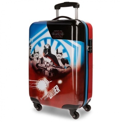 Mala de viagem rígida com tema Star Wars e quatro rodas
