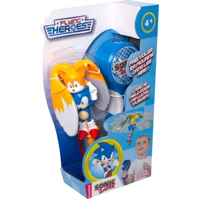 Brinquedo Sonic The Hedgehog Flying Heroes em embalagem azul e branca
