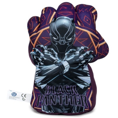 Luva de cozinha decorada com personagem Black Panther e texto