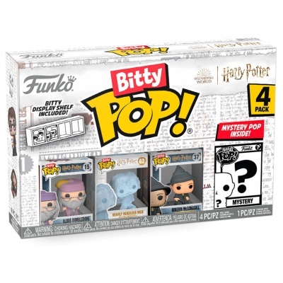 Caixa Funko Bitty Pop! Harry Potter com quatro figuras colecionáveis, incluindo figura misteriosa