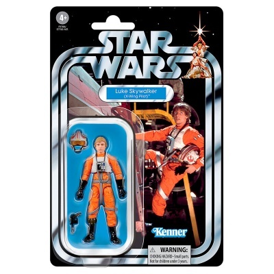 Figura de ação Luke Skywalker piloto X-Wing Star Wars em embalagem