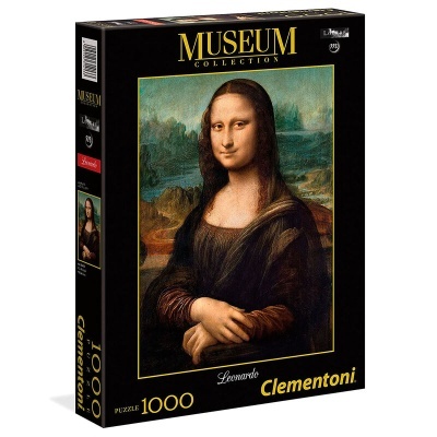 Caixa de puzzle Mona Lisa Clementoni 1000 peças
