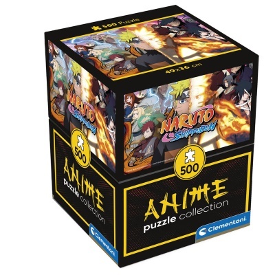 Embalagem de puzzle 3D Naruto Shippuden com 500 peças da coleção Anime