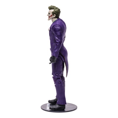 Figura de ação do Joker com fato roxo e rosto pintado