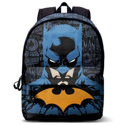 Mochila com estampa do Batman e símbolo amarelo