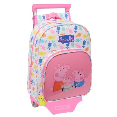 Mala de rodinhas infantil Peppa Pig colorida