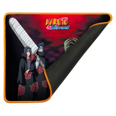 Tapete preto e vermelho com personagens de Naruto e texto Naruto Shippuden