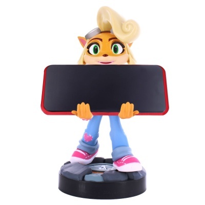 Figura animada com placa retangular preta em base redonda